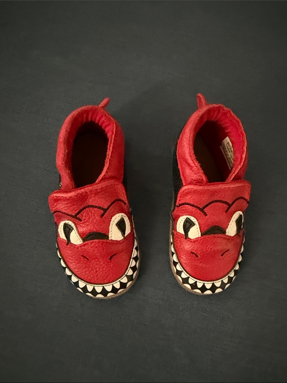 Toronto Raptors NBA Kids Red Dinosaur Slip-On Slippers